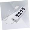 HOMSFOU 2pcs USB Hub Port Independent USB Divider for Easy Device Connectivity Office School Compact Design Built Cable view 2