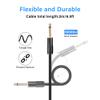 PNGKNYOCN 6.5FT 1/4" TS Extension CableGold Plated 1/4" (6.3mm) TS Mono Male to Female Guitar Extension Cable view 3