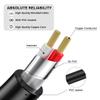 PNGKNYOCN 6.5FT 1/4" TS Extension CableGold Plated 1/4" (6.3mm) TS Mono Male to Female Guitar Extension Cable view 4