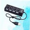 HOMSFOU 2pcs 4 4-Port USB Hub Laptop USB Port Expander Splitter for Keyboard Mouse Webcam Mp3 Player Etc view 4