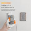 2Pcs Wall-Mounted Socket Fixer Self-Adhesive Desktop Socket Fixer Power Strip Holder Punch Free Socket Hanger for Kitchen Home Office (2Pcs Clear Grey) view 3