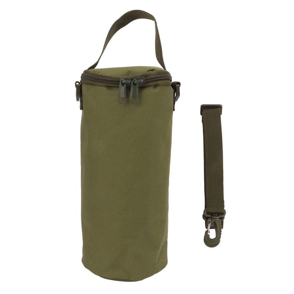 Leopacat Large Capacity Camping Storage Bag with Double Zipper, Gas Cylinder Cover 1000D Nylon Organizer with Adjustable Shoulder Strap for Gas Tanks Camping Lights Outdoor GearGreen