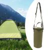 Leopacat Large Capacity Camping Storage Bag with Double Zipper, Gas Cylinder Cover 1000D Nylon Organizer with Adjustable Shoulder Strap for Gas Tanks Camping Lights Outdoor GearGreen view 3