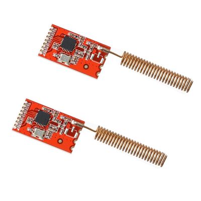 2pcs 433M CC1101 Data SI4432 Serial Module (Red)