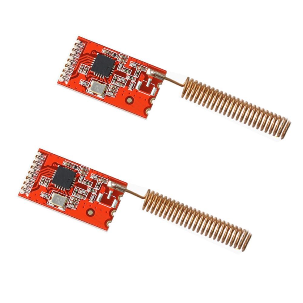 2pcs 433M CC1101 Data SI4432 Serial Module (Red)