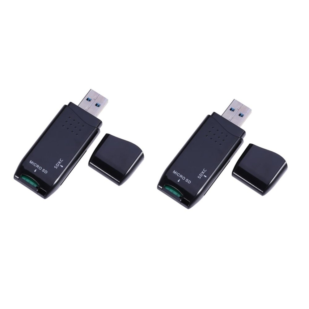 HOMSFOU 2pcs 2 USB 3.0 Card USB Adapter Micro Card Reader Type c OTG for All Devices