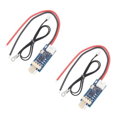 2pcs Single Circuit 5V 12V Four Wire PWM Fan Intelligent Temperature Control Governor 3A (Red Black Ring)
