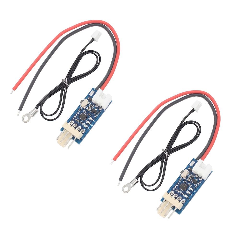 2pcs Single Circuit 5V 12V Four Wire PWM Fan Intelligent Temperature Control Governor 3A (Red Black Ring)