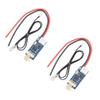 2pcs Single Circuit 5V 12V Four Wire PWM Fan Intelligent Temperature Control Governor 3A (Red Black Ring) view 1
