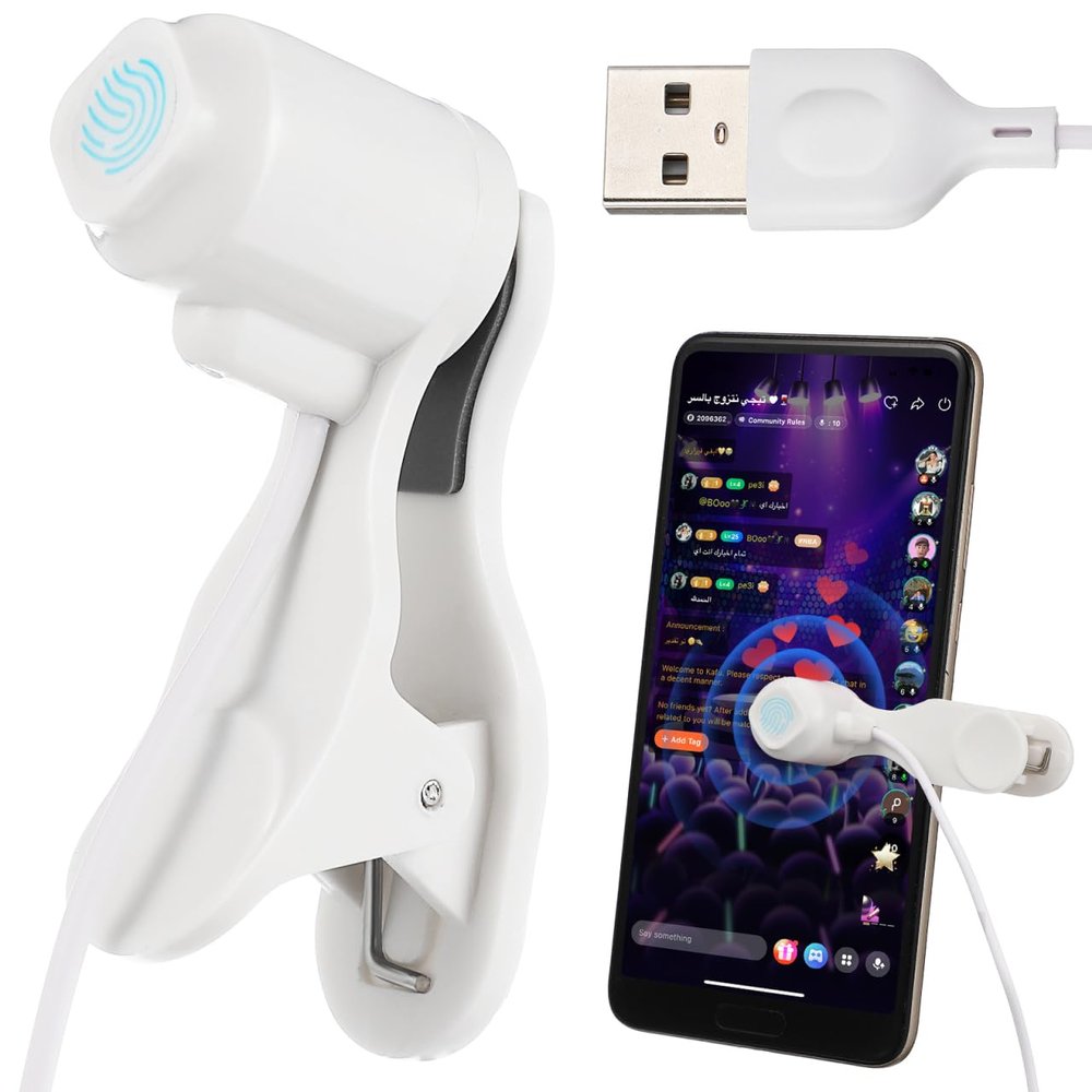 Auto Clicker Automatic Phone Clicker for Smartphone Mobile Games Live Streaming Apps Testing Repetitive Tapping Tasks Clicking Device Hands-Free