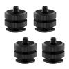Camera Hot Shoe Mount (4 Pack) to 1/4"-20 Tripod Screw Adapter Flash Shoe Mount for DSLR Camera Rig view 1