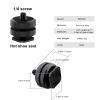 Camera Hot Shoe Mount (4 Pack) to 1/4"-20 Tripod Screw Adapter Flash Shoe Mount for DSLR Camera Rig view 3