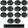 Audiosavings Bundle: (1) JBI CSA1300Z 1 Channel 300w 70v Commercial Amplifier Rack Mount Amp Bundle with (7) 2 Rockville CC65T Black 6.5" Commercial 70v Ceiling Speakers for Restaurant (Items 8) view 1
