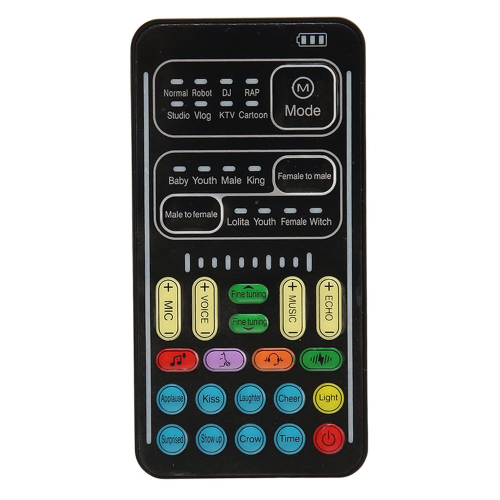 Cryfokt Mini Sound Card Voice Changer, Plug and Play Handheld Voice Changer Portable Professional for Phone for Laptops, Cryfoktgzp2eafygc