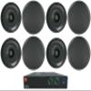 Audiosavings Bundle: (4) (2) Rockville CC80T Black 8" Commercial Ceiling Speakers for Restaurant/Bar Bundle with (1) JBI CSA 280Z Commercial Amplifier Amp for Restaurant/Bar/Cafe (Items 5) view 1