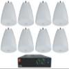 Audiosavings Bundle: (1) JBI CSA 280Z 2 x 80w Commercial 70v Amplifier Amp 4 Restaurant/Bar/Cafe CSA280Z Bundle with (8) Rockville PEN-525T White 5.25" 70V Hanging Pendant Speaker Commercial (Items 9) view 1