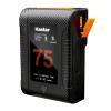 Kastar BP-Z75W Compact V-Mount Battery Compatible with Vaxis Storm 058 Pro 5.5" Wireless Touchscreen Monitor, SWIT 17.3" 4K/8K 12G-SDI Studio Monitor, 23.8" 4K/8K 12G-SDI Studio Monitor view 2