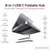 USB C Hub for iPad Pro, PULWTOP Docking Station for iPad M4, 4K@60Hz HDMI, 100W PD Aluminum Hub with SSD Enclosure, Stand Dock for i-Pad Mini 6th Gen, No Support Lightning Port view 2