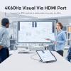 USB C Hub for iPad Pro, PULWTOP Docking Station for iPad M4, 4K@60Hz HDMI, 100W PD Aluminum Hub with SSD Enclosure, Stand Dock for i-Pad Mini 6th Gen, No Support Lightning Port view 3