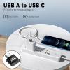 Duttek USB C to USB Adapter - 10 Pack, USB Type C Male to USB A Female Extension, Supports 480Mbps Data Transfer & OTG Function for Phone, Laptop (Black) view 2