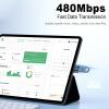 Duttek USB C to USB Adapter - 10 Pack, USB Type C Male to USB A Female Extension, Supports 480Mbps Data Transfer & OTG Function for Phone, Laptop (Black) view 3
