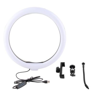 Tyenaza LED Ring Light, 13 Inch Selfie Ring Light with Phone Holder & USB Plug for Streaming Makeup Selfie Photography