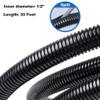 30 FT 1/2 Wire Loom Split Tubing,Dog Cat Cord Protector,Split Wire Loom Tubing Wire Conduit Black (30FT 1/2") view 2