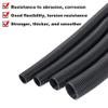 30 FT 1/2 Wire Loom Split Tubing,Dog Cat Cord Protector,Split Wire Loom Tubing Wire Conduit Black (30FT 1/2") view 3