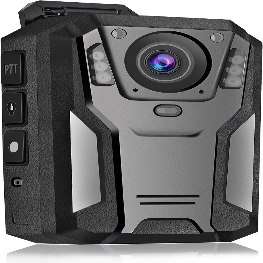 Aolbea P100 2K Police Body Camera 128GB Body Cam 12 Hours Continuous Recording USB-C Infrared Night Vision Waterproof Shockproof Lightweight Data-encrypt for Law Enforcement Record