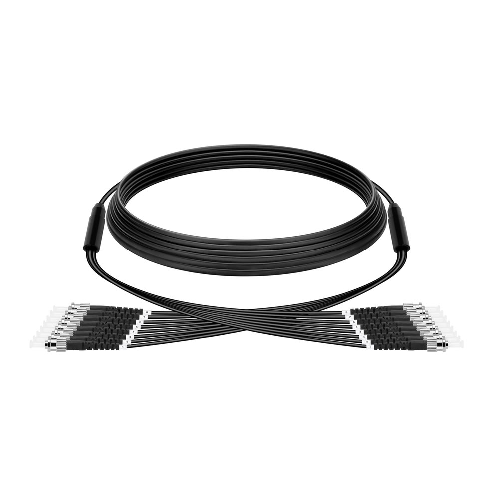 Multimode Fiber ST to ST OM3 Fiber Patch Cable 75M/245FT,TPU Outdoor Fiber Optic Cable Simplex 8Core 50/125um Armored Fiber Patch Cable UPC,OD-5mm Fiber Optic Internet Cable