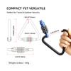UP Security Triangle Carabiner Heavy Duty Combination Lock, Large 4 inch Carabiner Clip, Gate Locks for Outdoor Fence, Chains, Straps, Hammock Hook, Travel Luggage, Hiking Backpack, Gear Locking view 3