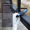 UP Security Triangle Carabiner Heavy Duty Combination Lock, Large 4 inch Carabiner Clip, Gate Locks for Outdoor Fence, Chains, Straps, Hammock Hook, Travel Luggage, Hiking Backpack, Gear Locking view 4