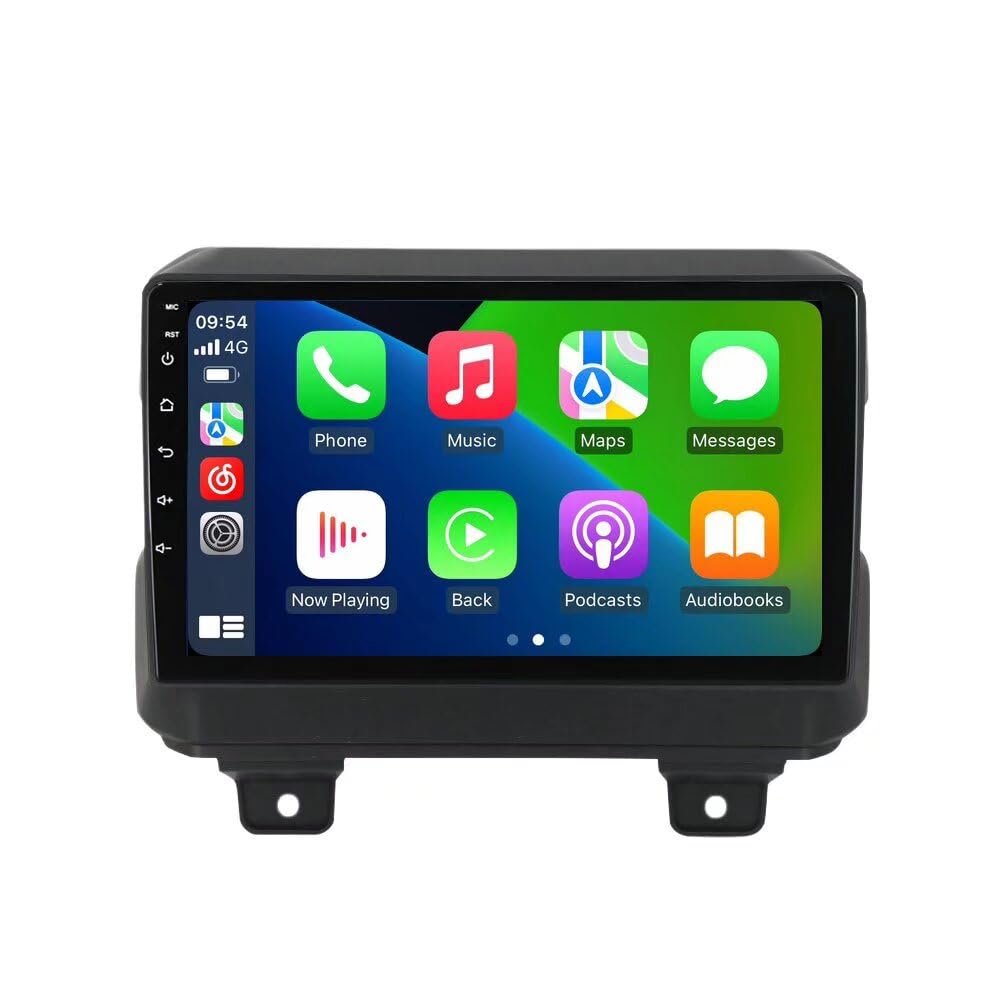 6+128GB 8Core Car Radio for Jeep Wrangler JL Gladiator JT 2018 2019 2020 2021 Replacement Dash Kit Car GPS Navigation,9" IPS Touch Screen Head Unit with Car-Play & Android Auto/Rear View