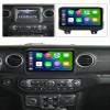 6+128GB 8Core Car Radio for Jeep Wrangler JL Gladiator JT 2018 2019 2020 2021 Replacement Dash Kit Car GPS Navigation,9" IPS Touch Screen Head Unit with Car-Play & Android Auto/Rear View view 2