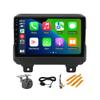 4+64GB 8-Core 9" Car Radio Stereo for Jeep Wrangler JL Gladiator JT 2018 2019 2020 2021 Dash Kit, Android 13 GPS Navigation Multimedia Player with Car-Play Android Auto/Rear View view 1