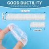 Quadafy 100 Pack Disposable Clear Ear Covers For Shower, dye the hair view 2