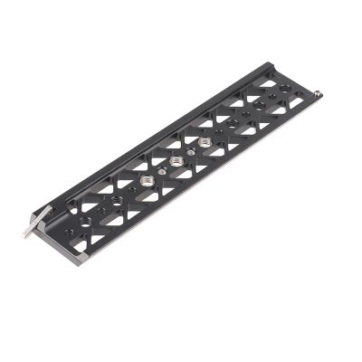 NovelGoal Camera Cage Rig Base 5" 8" 10" Quick-Release Dovetail Plate 1/4 3/8 Thread Lightweight Skateboard Compatible with BMPCC4K6K/A7S3JTZ (10 inch)