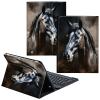 CGFGHHUY for Fire Max 11 Case 13th Generation 11 inch Detachable Wireless Keyboard and PU Leather Stand Cover Protective Case for All-New Fire 11 Max Tablet 2023 - Cute Wild Horse view 1