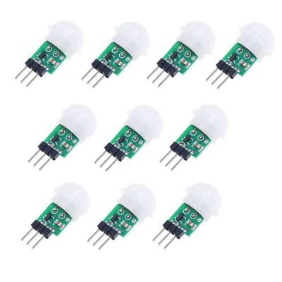 AM312 Mini Human Body Sensor PIR Infrared Module Pyroelectric Pack of 10