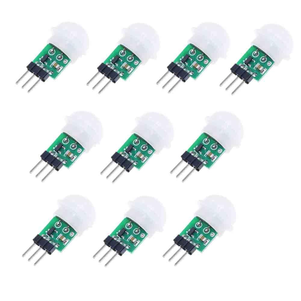 AM312 Mini Human Body Sensor PIR Infrared Module Pyroelectric Pack of 10