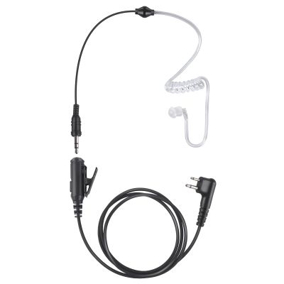 2 Pin Ptt Mic Earpiece Two Way Radio Headset for Motorola Walkie Talkie(Black,Wired)