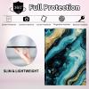CGFGHHUY Case for Fire HD 10 & 10 Plus Tablet 11th Generation Detachable Wireless Keyboard & PU Leather Stand Cover Protective Case for Fire Hd 10 Tablet 10.1 inch 2021 - Beautiful Green Marble view 3