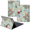 CGFGHHUY for iPad 10th Generation Case with Keyboard,Detachable Wireless Keyboard & PU Leather Stand Cover Protective Tablet Case for iPad 10th Gen 10.9 inch 2022 - Rose Floral Flower view 1