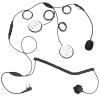 2 Pin Full Open Face Motorcycle Headset Ptt Mic Earpiece Helmet Kit Headphones with Mic for Baofeng Kenwood Retevis Walkie Talkie Intercom Communication view 1