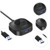 Gadpiparty 1pc Multi-Port USB Hub Usb3.0 Hub USB c Abs Plastic 5g/s Speed Laptop Docking Station Random Color view 3