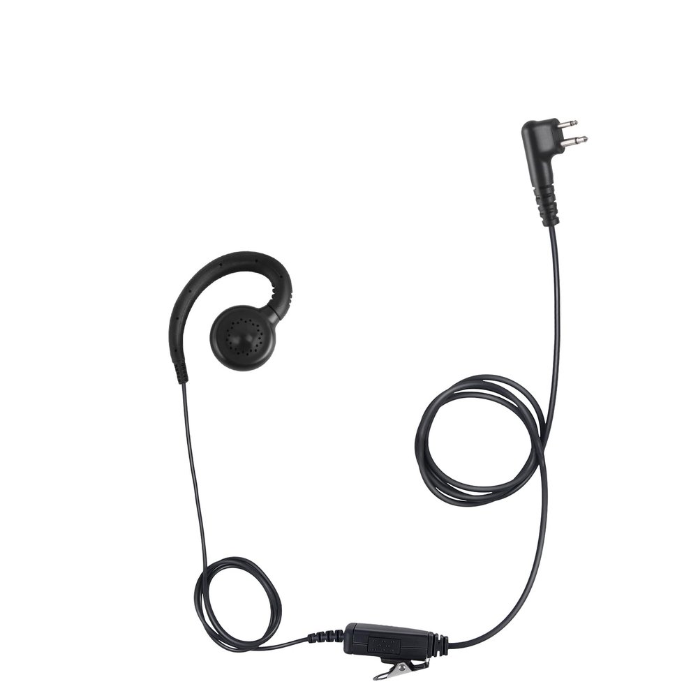 2 Pin Ptt Mic Earpiece Two Way Radio Headset C Swivel Ear Piece for Motorola Walkie Talkie CLS 1010 1040 dlr 1060 bpr40(Black,Wired)