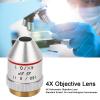 flexman 4X Achromatic Microscope Objective, Standard Thread 195EP Replacement Objective Lens with Auto Rebounding for Biological Microscope Telescope view 2