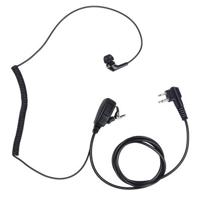 2 Pin Ear Bud In Ear Earbud Ptt Mic Earpiece Coil Ear Piece Two Way Radio Headset for Motorola Walkie Talkie cls 1410 dlr1060(Black,Wired)