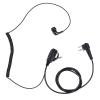 2 Pin Ear Bud In Ear Earbud Ptt Mic Earpiece Coil Ear Piece Two Way Radio Headset for Motorola Walkie Talkie cls 1410 dlr1060(Black,Wired) view 1