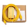 Applicable USB-Vigor PLC Programming Cable VB VH Series Communication Download Cable Transmission Data Cable FT232RL Chip Yellow Gold-Plated High-Speed Electromagnetic Isolation Model 3m view 1